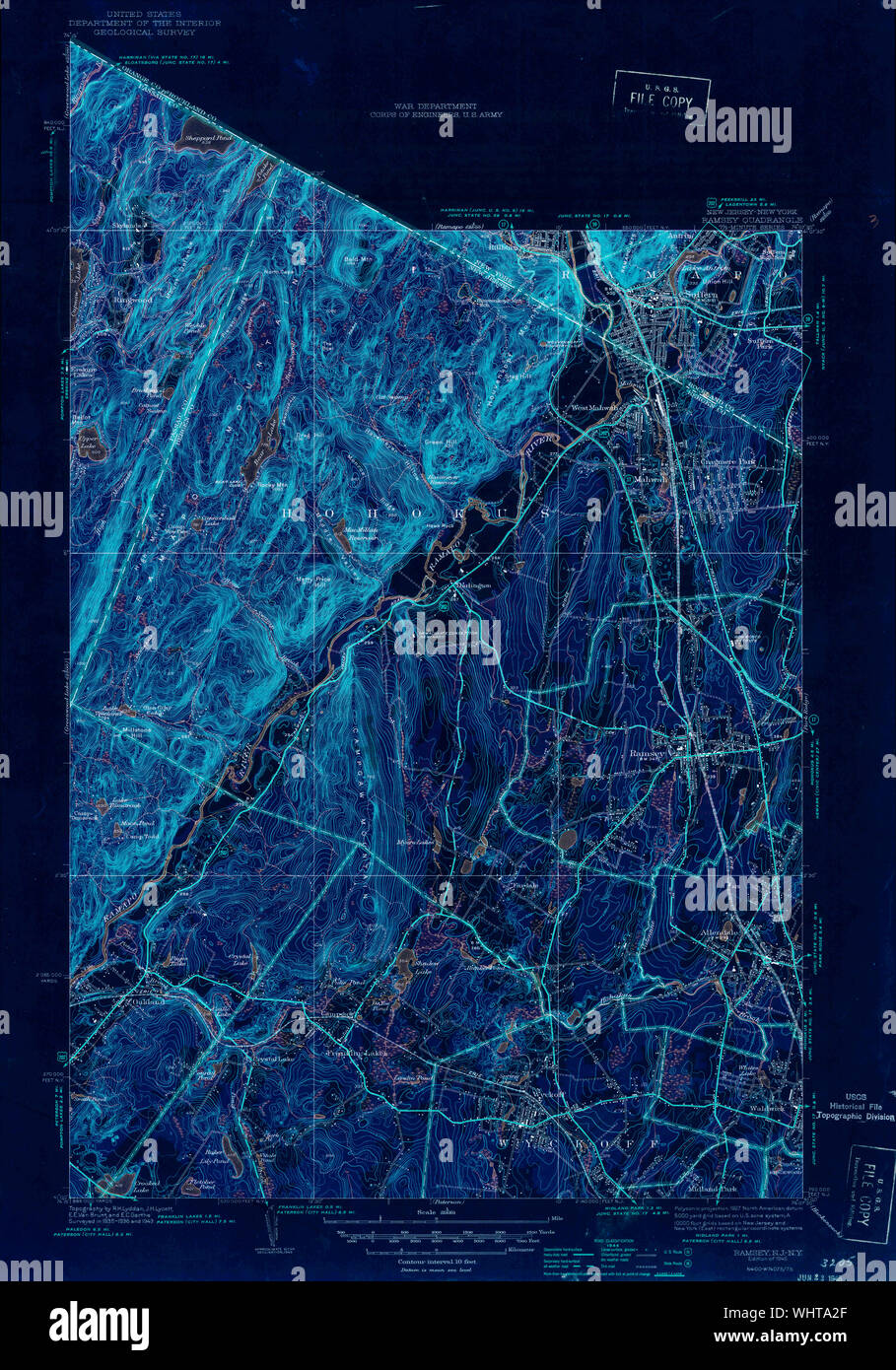 Map of ramsey new jersey hires stock photography and images Alamy