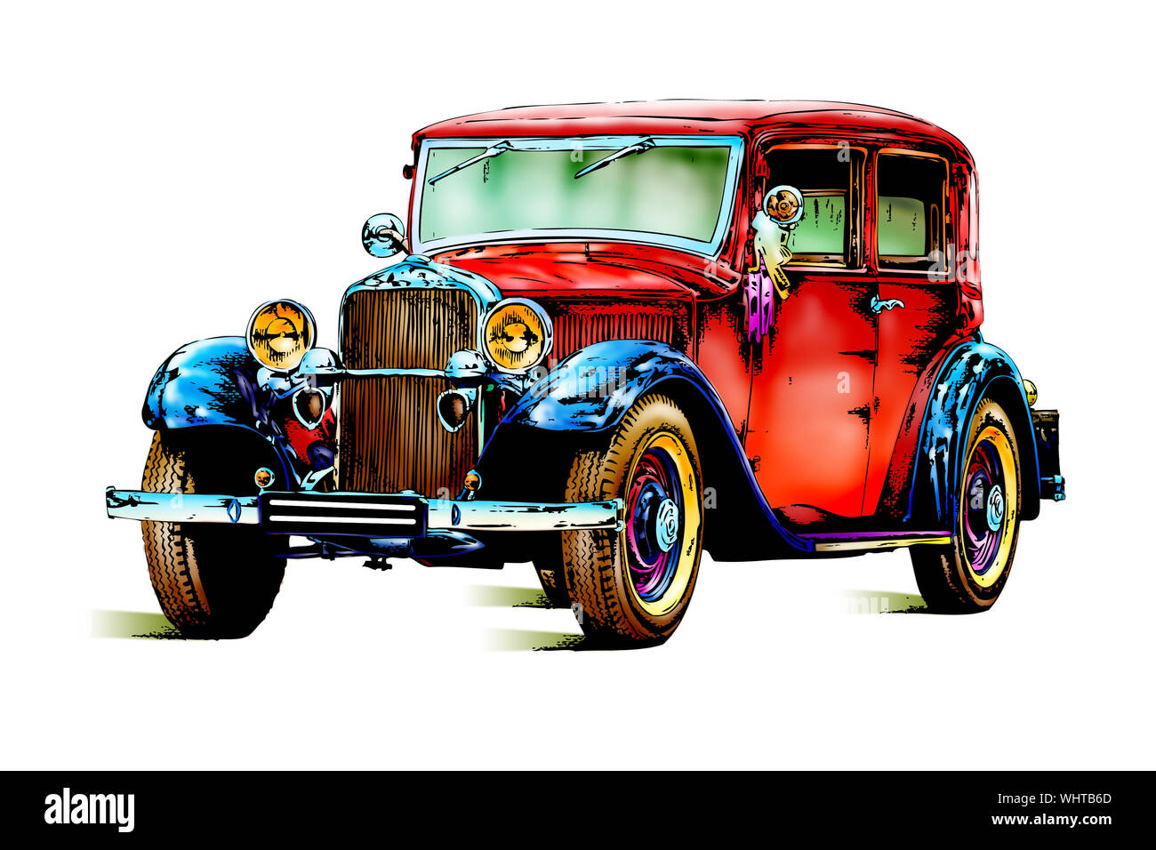 old classic car retro vintage Stock Photo - Alamy