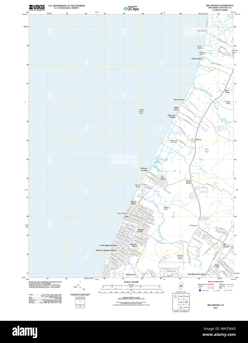Rio grande new jersey map Cut Out Stock Images & Pictures Alamy