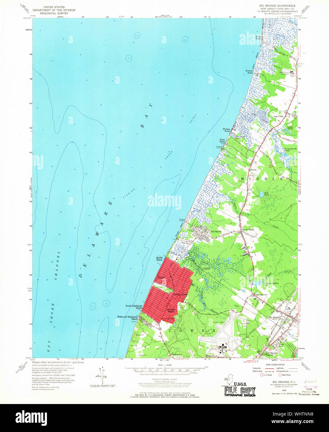 Map of rio grande new jersey hires stock photography and images Alamy