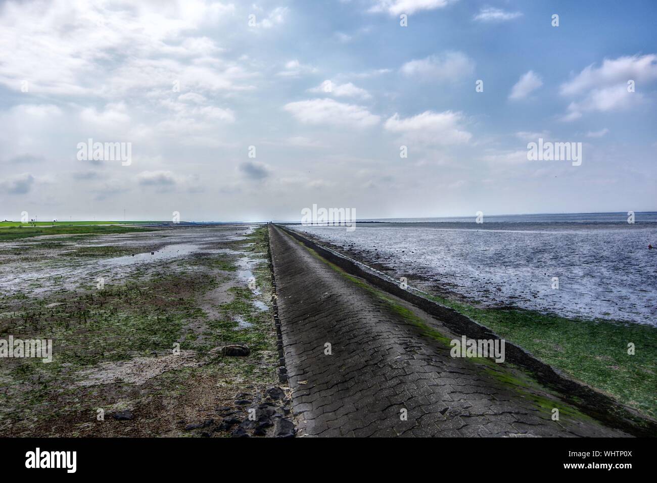 Scenic View Of Sea Against Sky Stock Photo