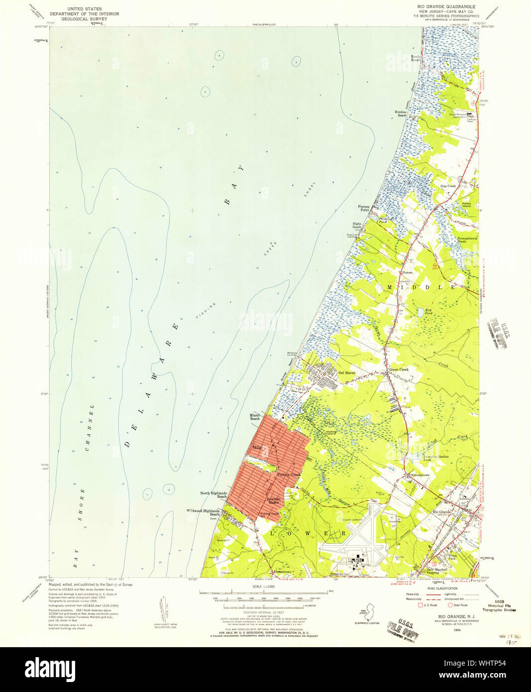 Rio grande new jersey map hires stock photography and images Alamy