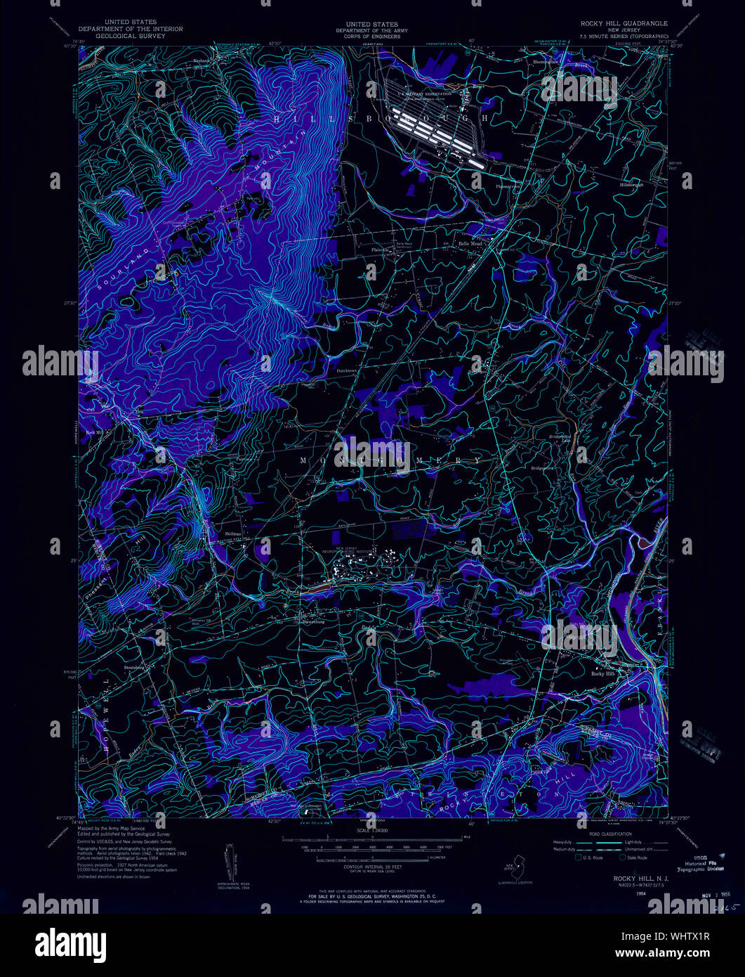 Map of rocky hill new jersey hires stock photography and images Alamy
