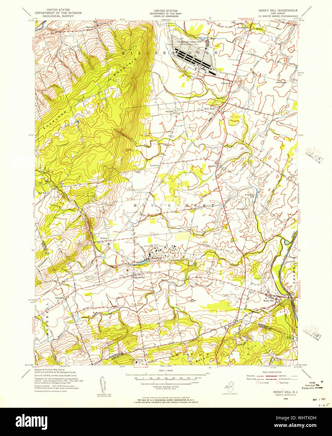 Map of rocky hill new jersey hires stock photography and images Alamy