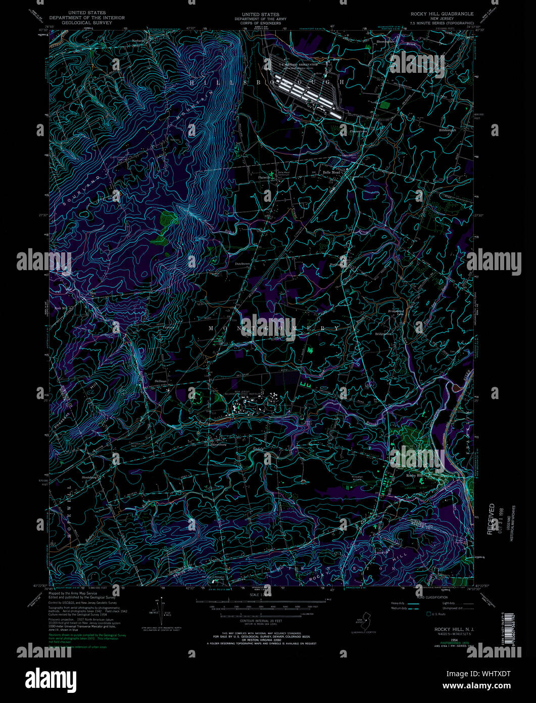Map of rocky hill new jersey hires stock photography and images Alamy