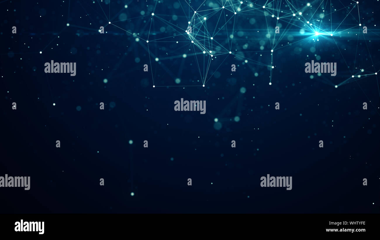Abstract plexus geometrical shapes. Connection concept. Digital ...