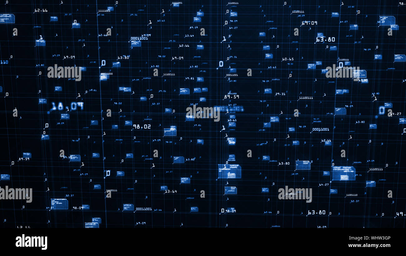 Big data visualization concept. Machine learning algorithms. Analysis ...