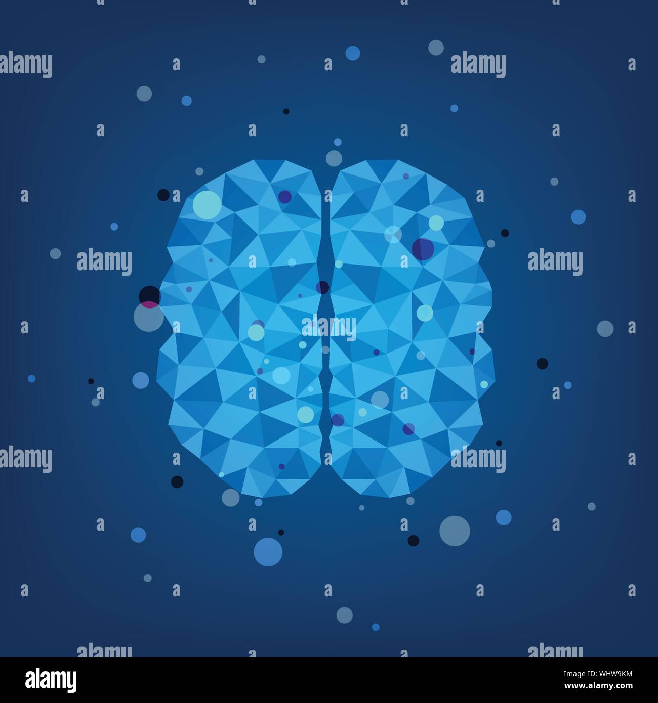 Creative concept of the human brain, vector illustration Stock Vector ...
