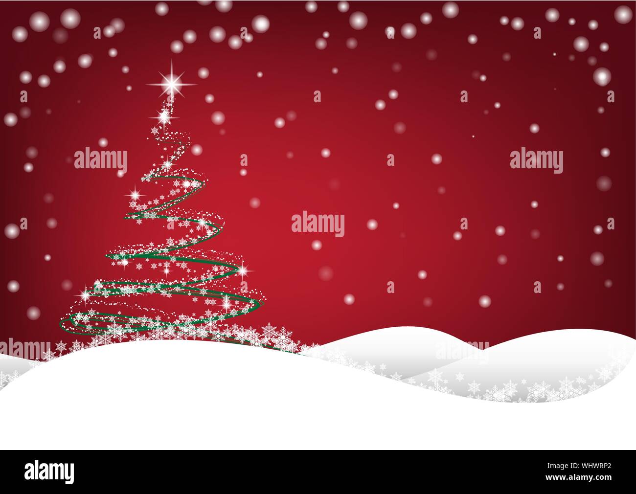 Christmas background with Christmas tree, vector illustration Stock ...