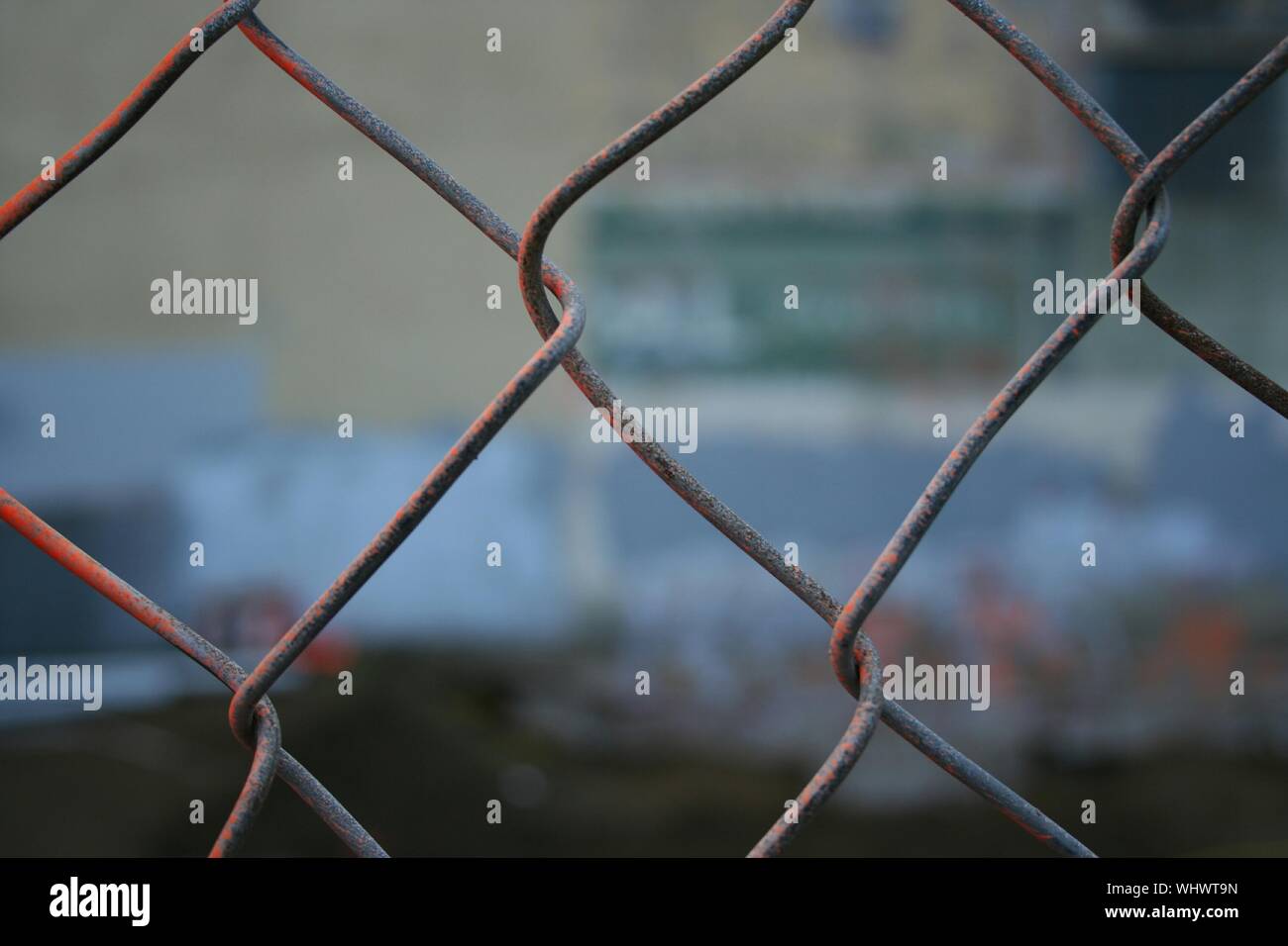 Rusty chain link metal fence hires stock photography and images Alamy