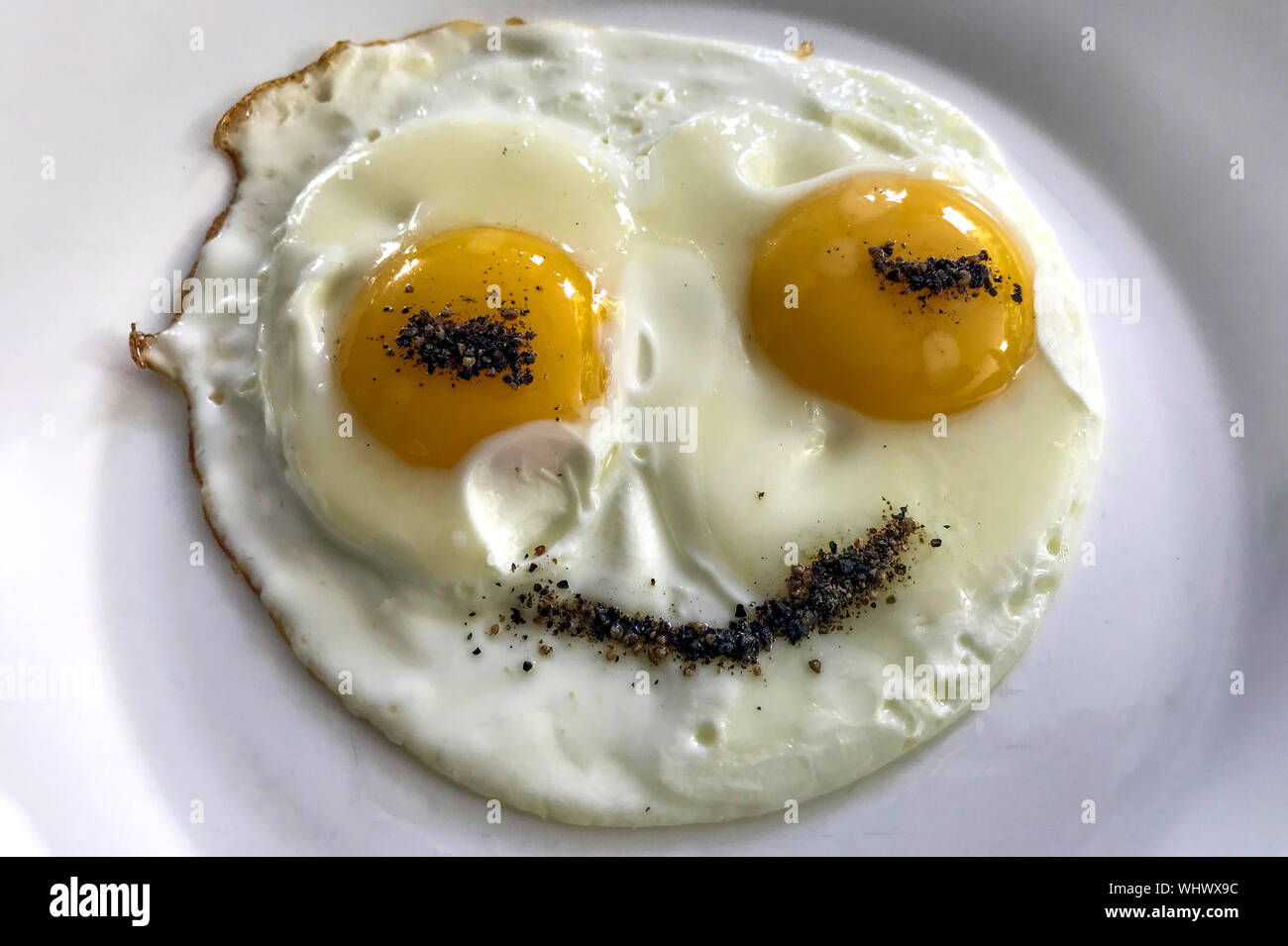 Smiling Eggs Good morning Stock Photo Alamy