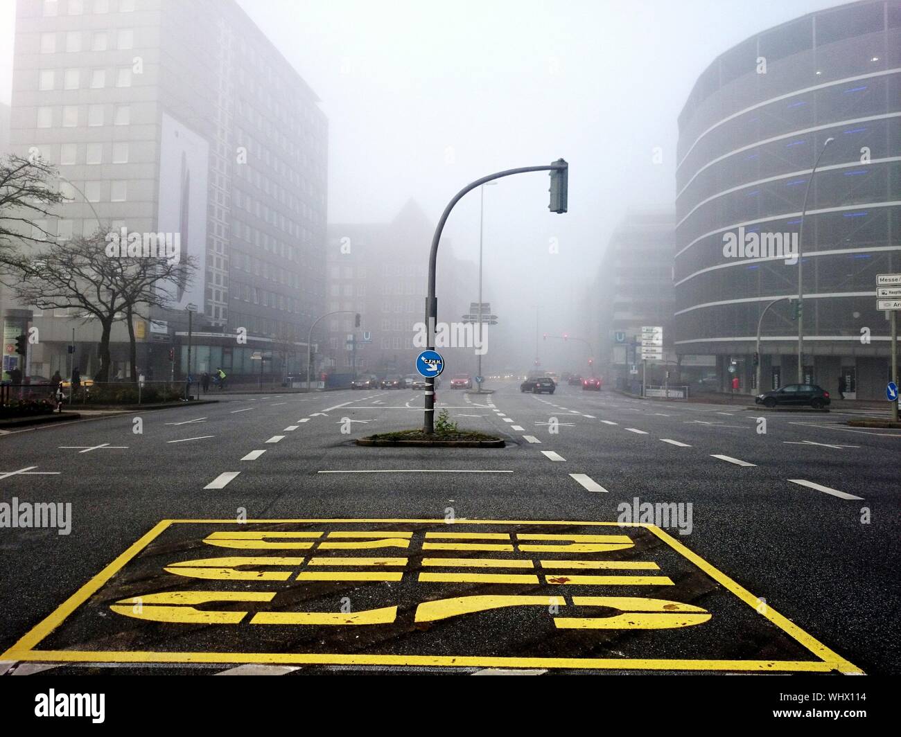 Road With Bus Marking High Resolution Stock Photography and Images Alamy