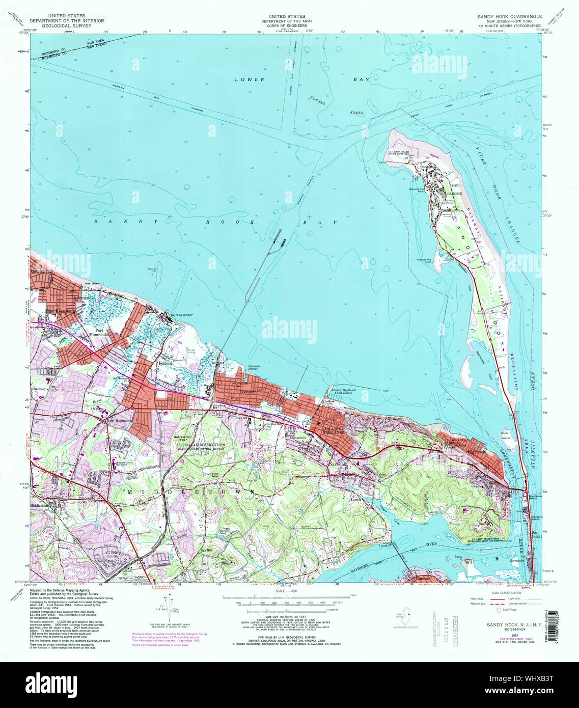 Sandy hook map Cut Out Stock Images & Pictures Alamy