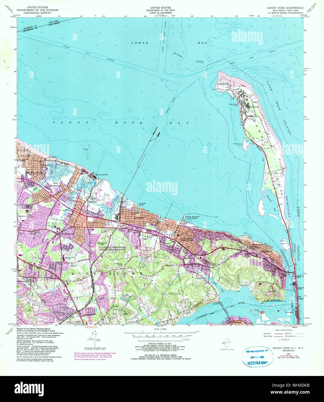 Sandy hook map hires stock photography and images Alamy