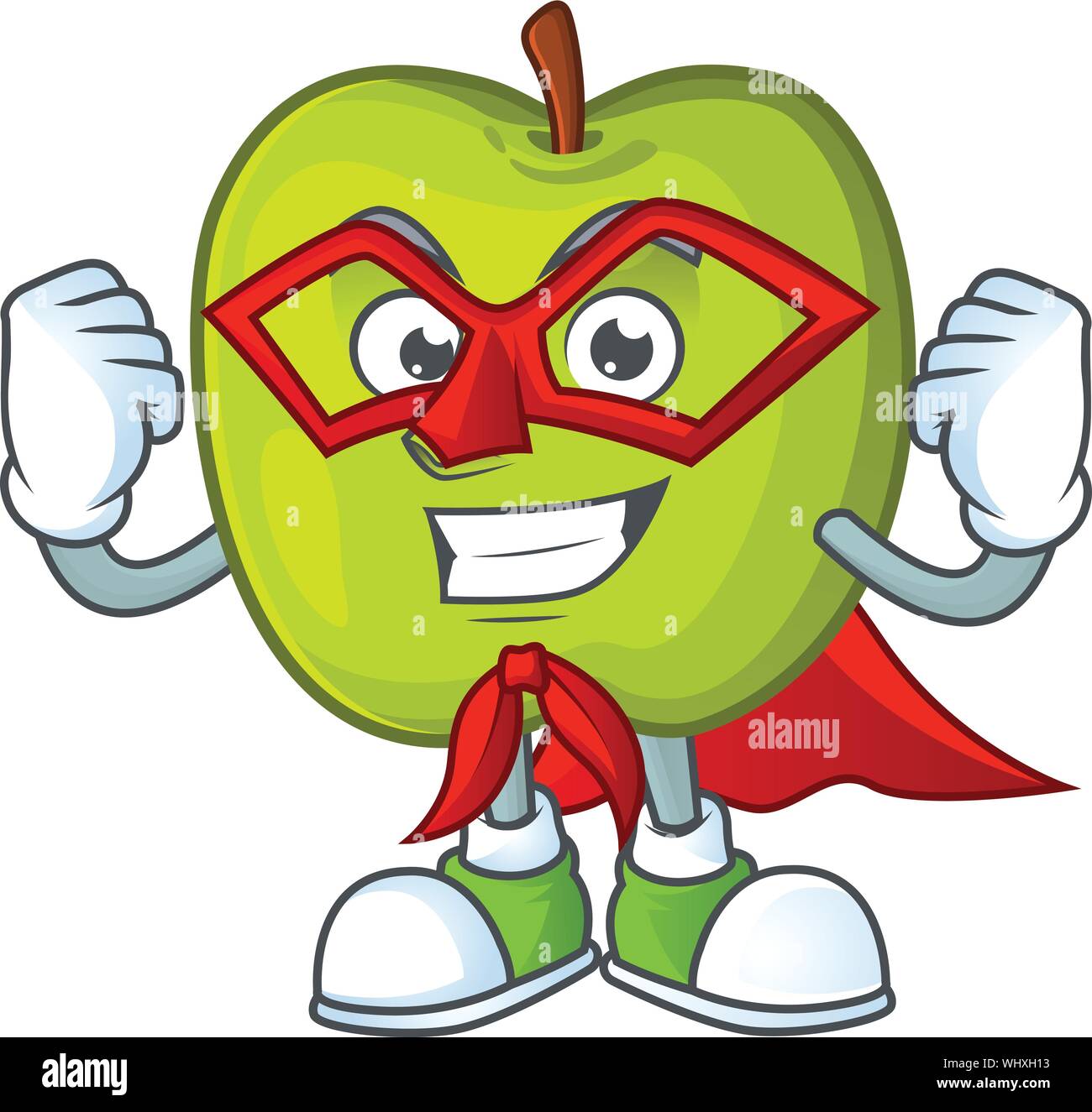 Super hero lemon character with design cartoon mascot Stock Vector