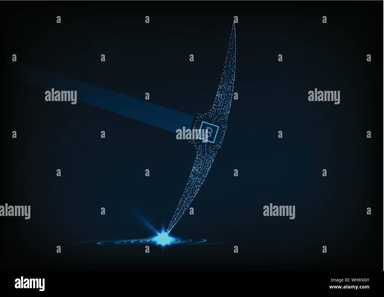 Cryptocurrency and bitcoin mine with mattock digital on coins.Technology  worldwide network .Abstract futuristic digital money concept Stock Vector  Image & Art - Alamy