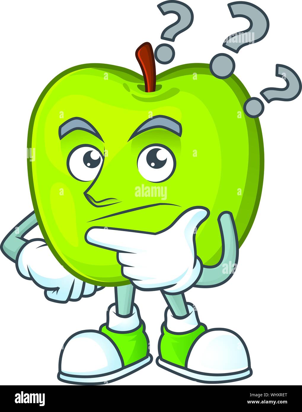 Thinking granny smith green apple cartoon mascot Stock Vector Image & Art - Alamy Thinking granny smith green apple cartoon mascot Stock Vector Image & Art - Alamy