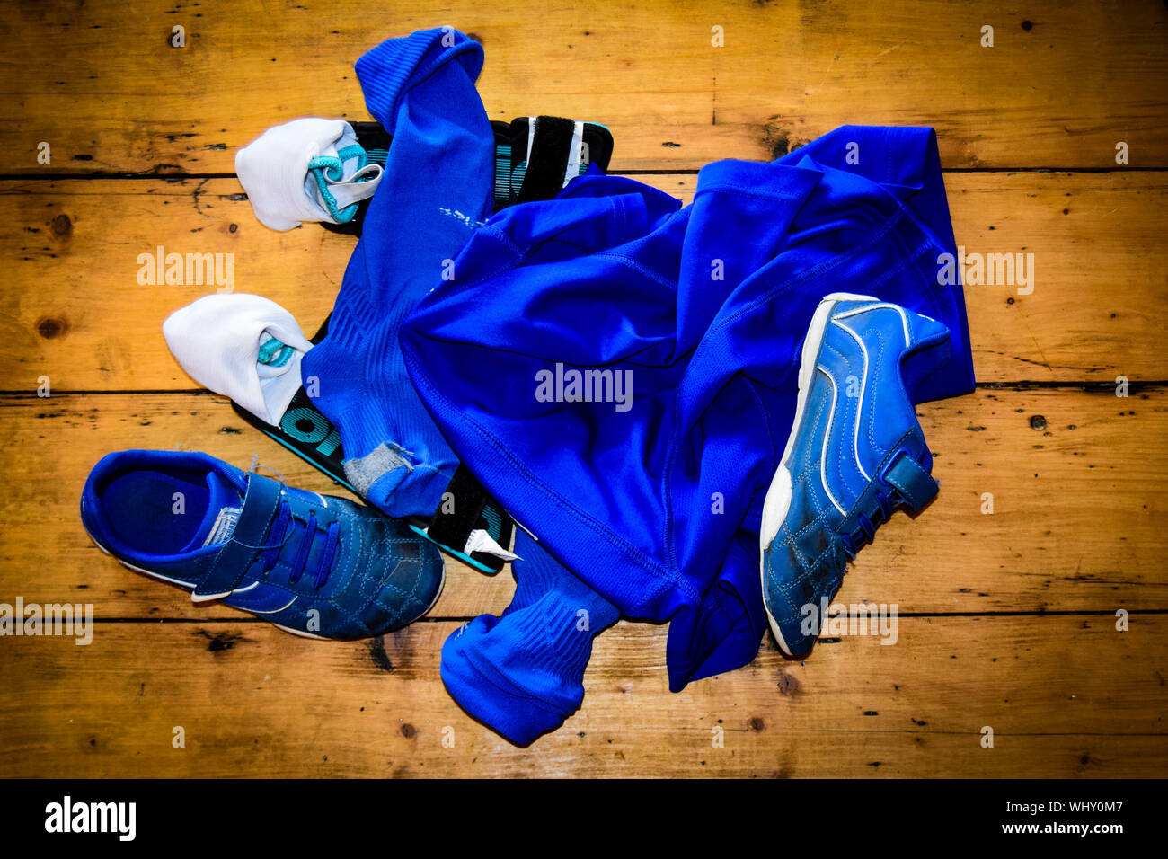 Blue soccer shoes hires stock photography and images Alamy