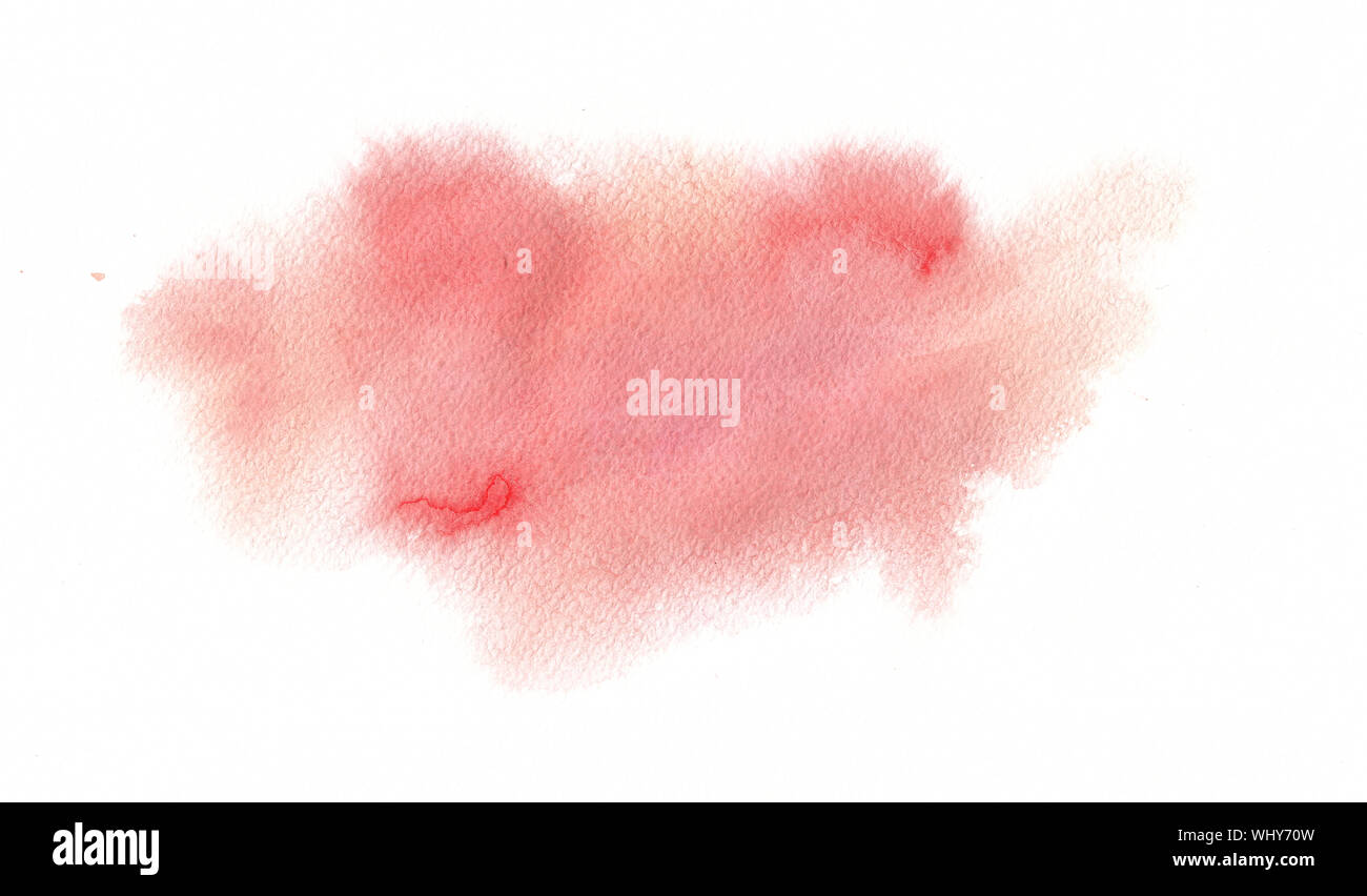 Close-up Of Red Paint Over White Background Stock Photo