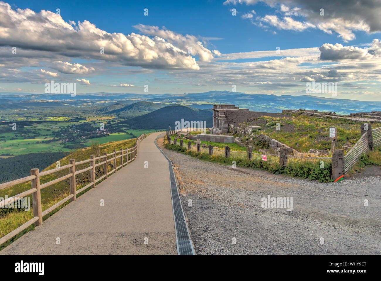 Panorama from the Puy de Dome, Auvergne, France Stock Photo - Alamy