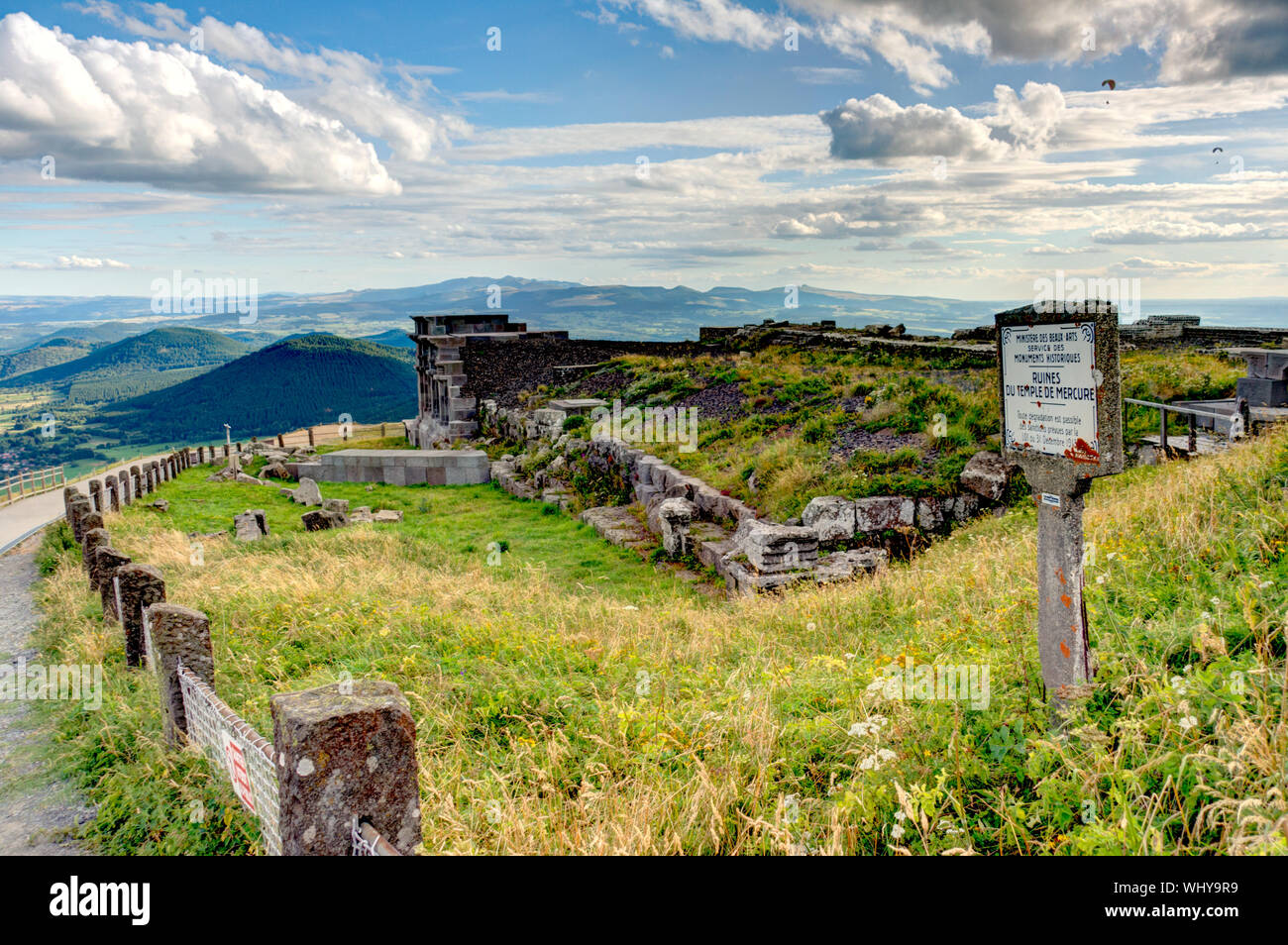Panorama from the Puy de Dome, Auvergne, France Stock Photo - Alamy