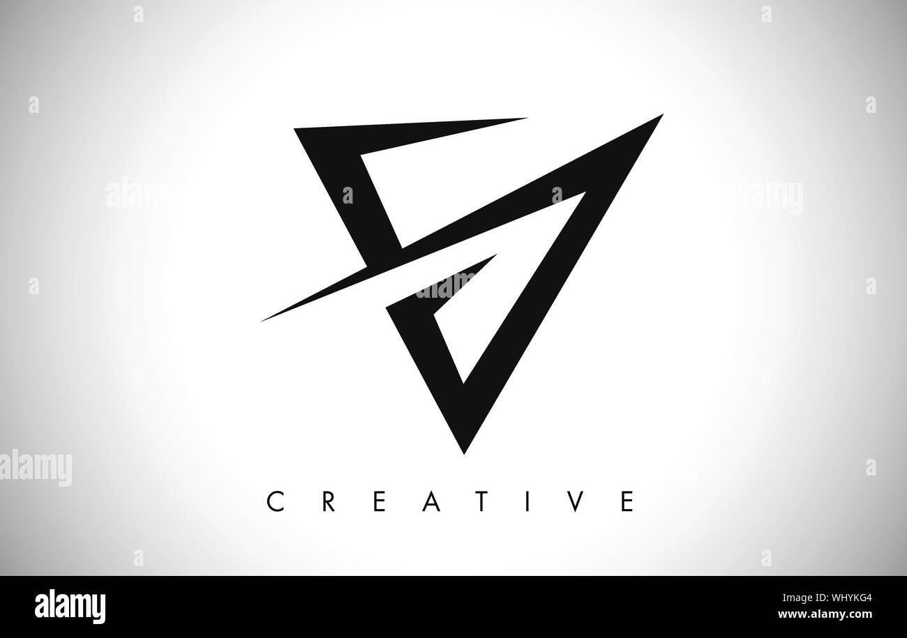 V Letter Logo. Creative V Letter Logo Icon Design with Monogram Line ...