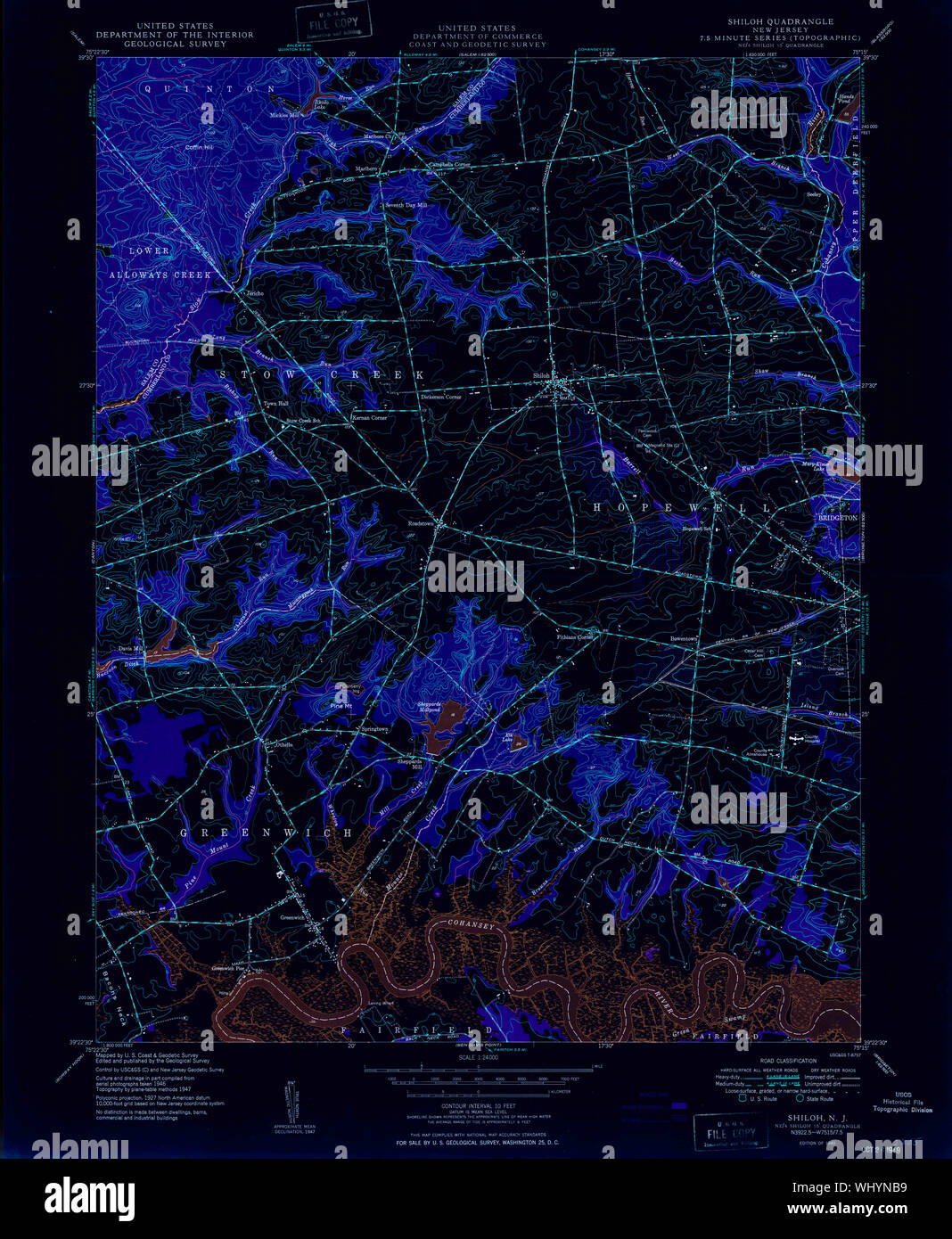 Map of shiloh new jersey hires stock photography and images Alamy