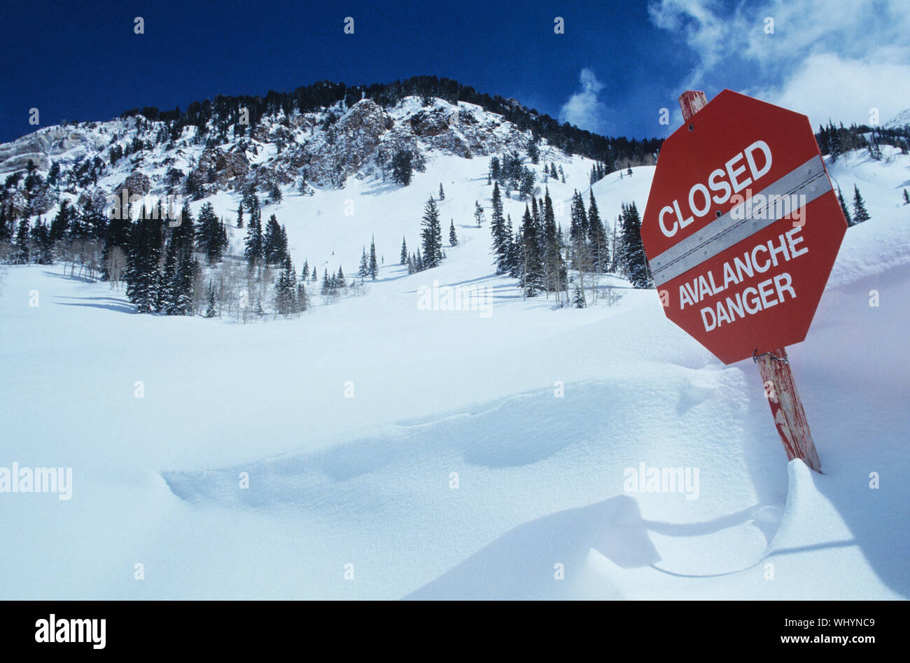 Avalanche hazardous hi-res stock photography and images - Alamy