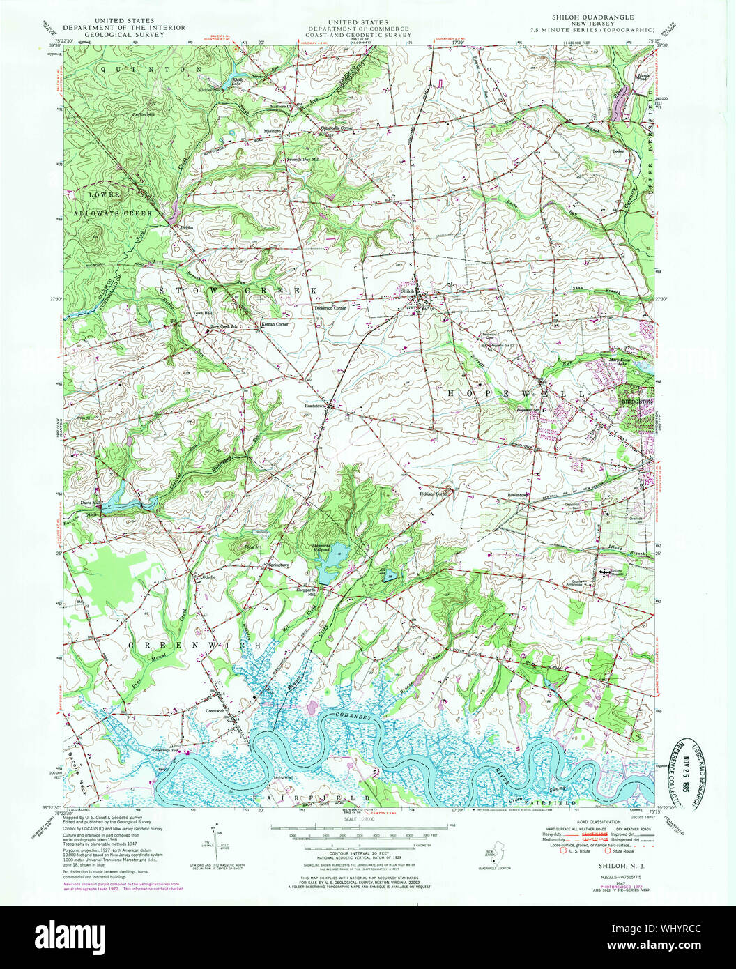 Map of shiloh new jersey hires stock photography and images Alamy