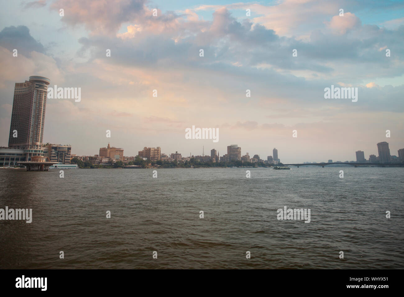 View of the city of Cairo from the river Nile. Egypt Stock Photo - Alamy