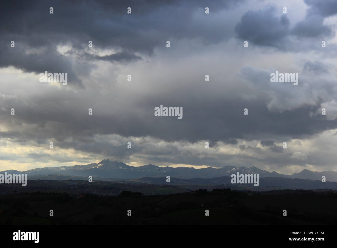 Paesaggio nuvoloso Stock Photo