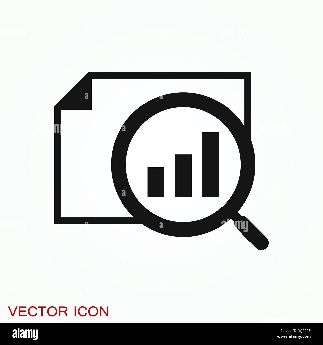 Analytics icon. Vector illustration style is flat iconic symbol Stock Vector