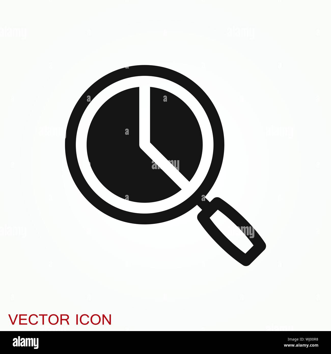 Analytics icon. Vector illustration style is flat iconic symbol Stock Vector