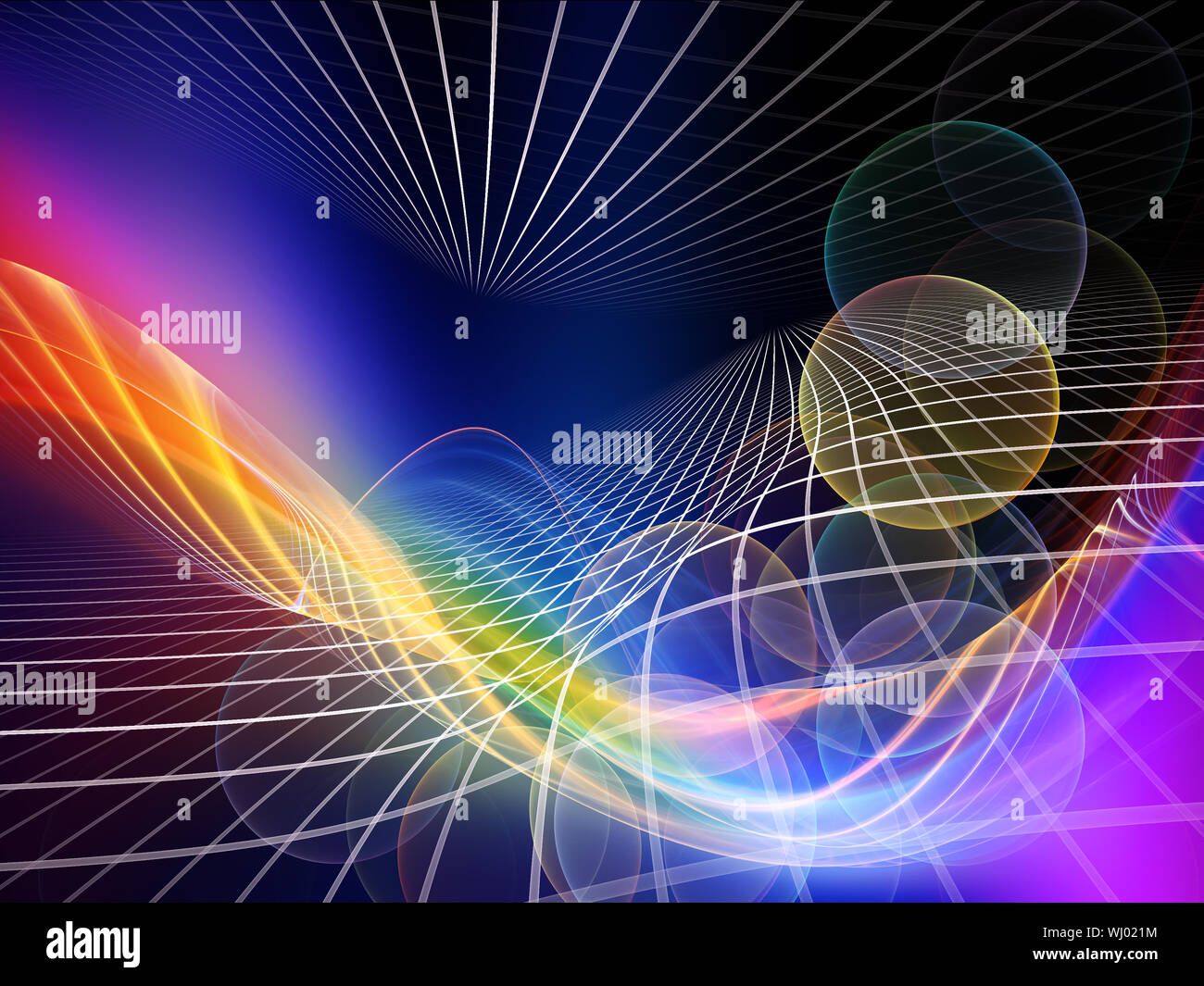 Fractal Realms series. Design composed of fractal elements, grids and ...
