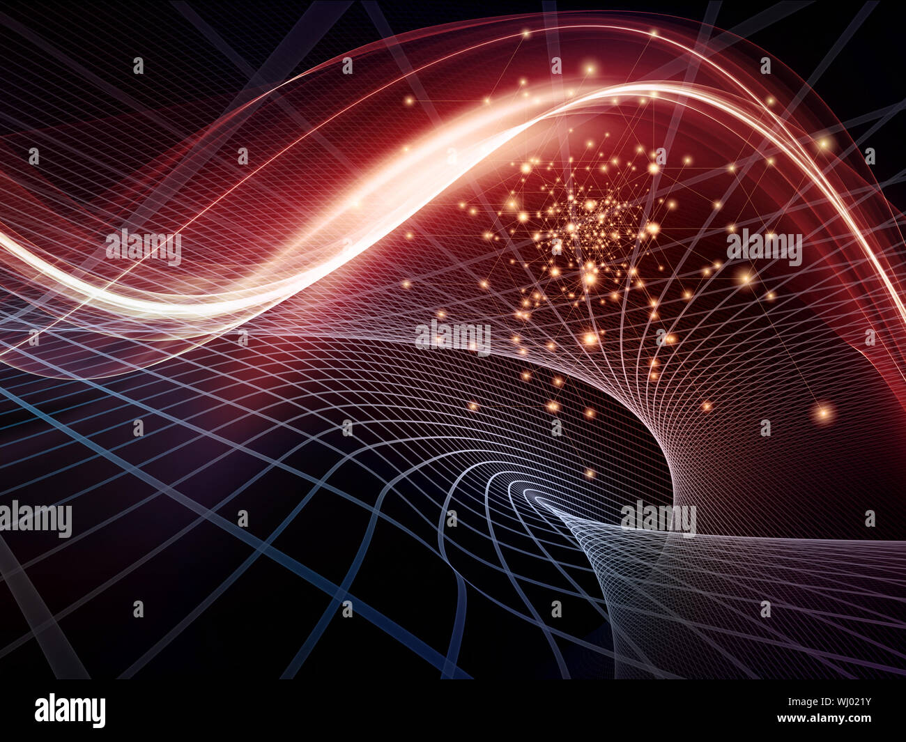 Fractal Realms series. Composition of fractal elements, grids and ...