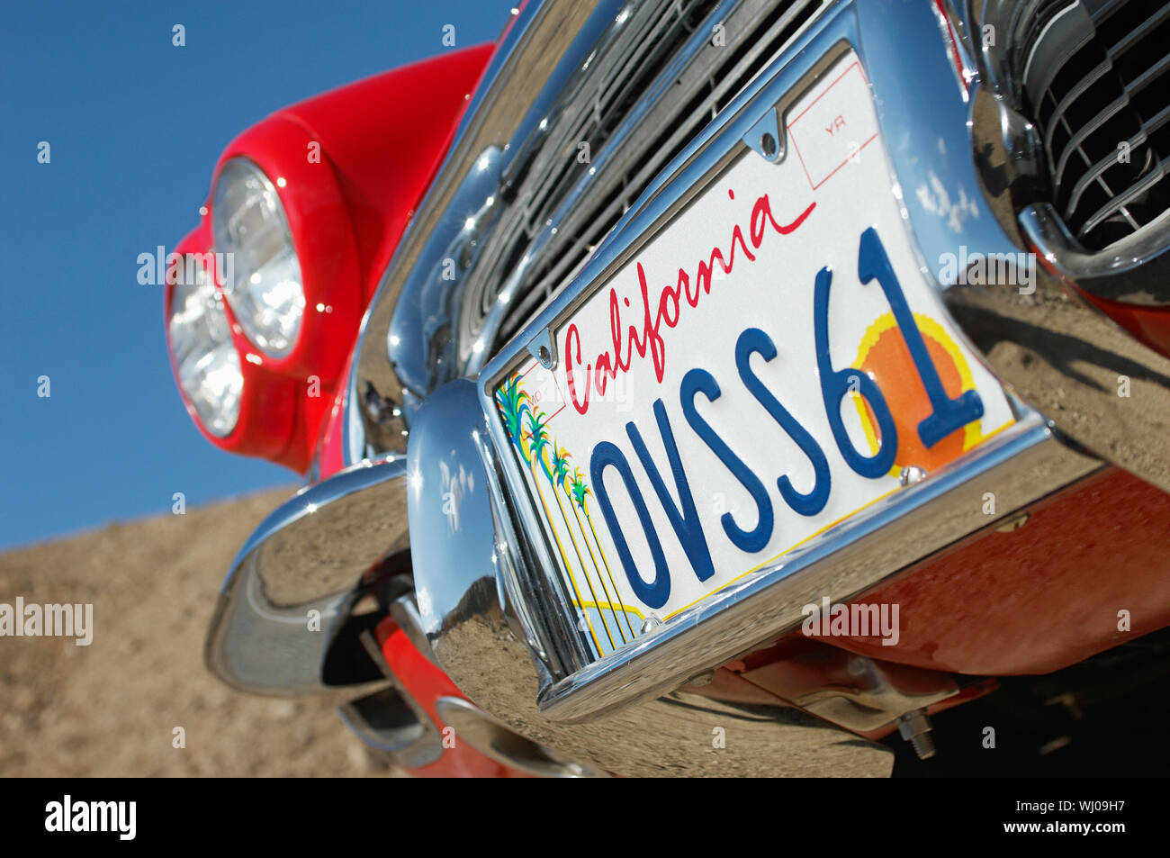 Classic Cars Number Plate Close Up Stock Photo Alamy