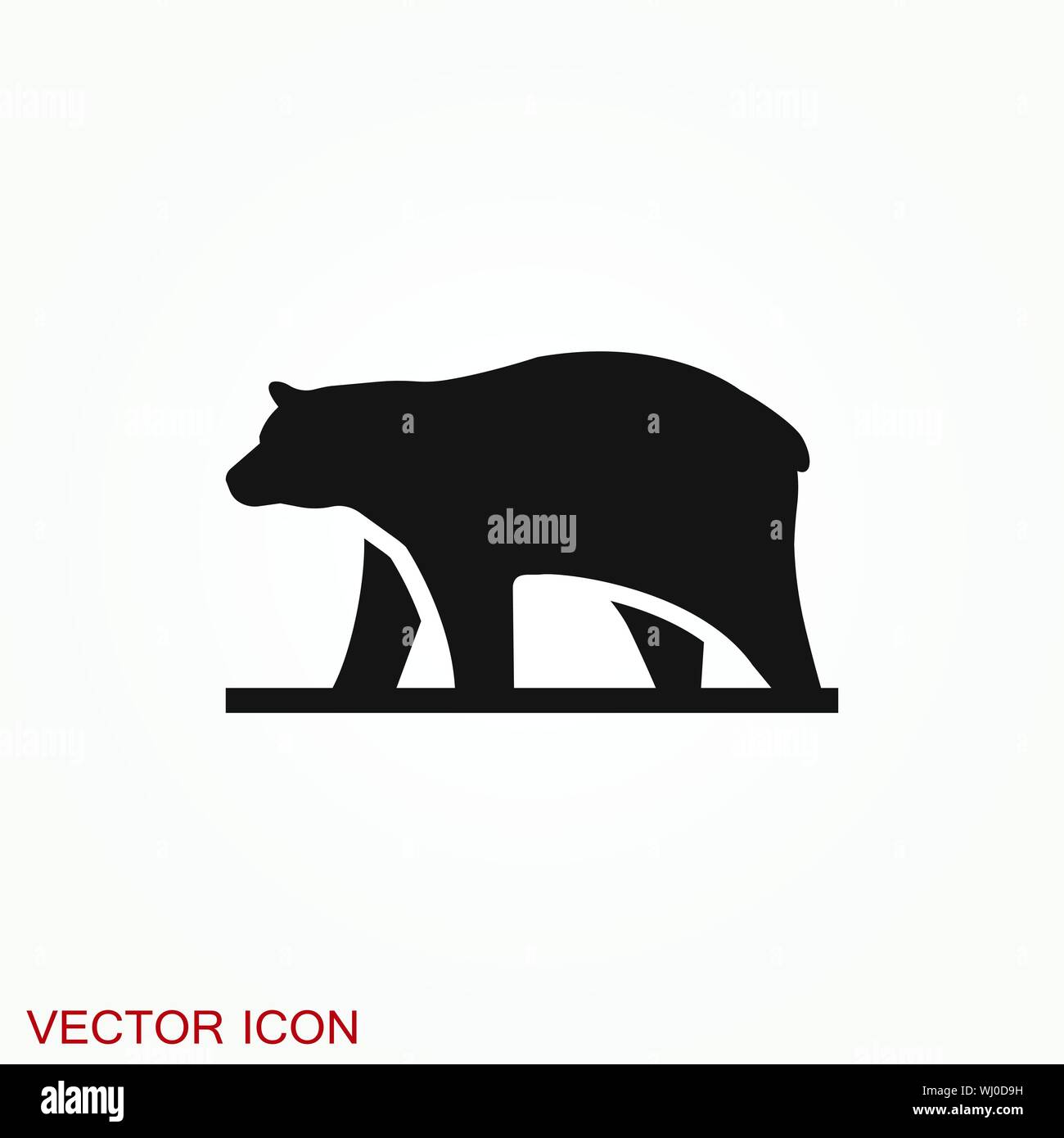 Bear icon. Vector concept illustration for design Stock Vector Image ...