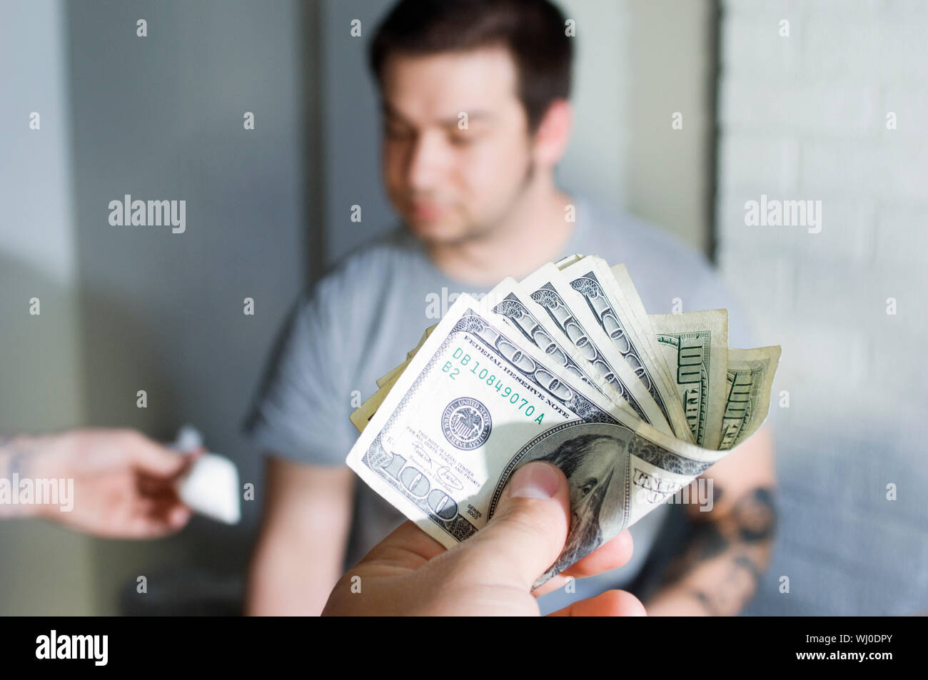 Drug Deal Stock Photo Alamy