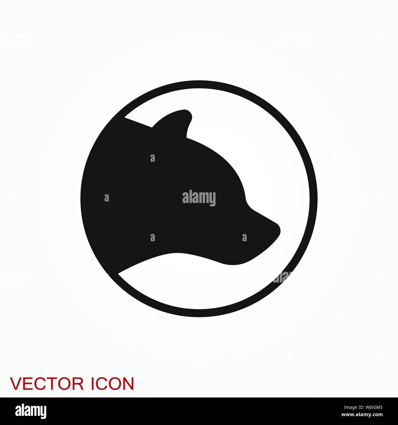 Bear icon. Vector concept illustration for design Stock Vector Image ...