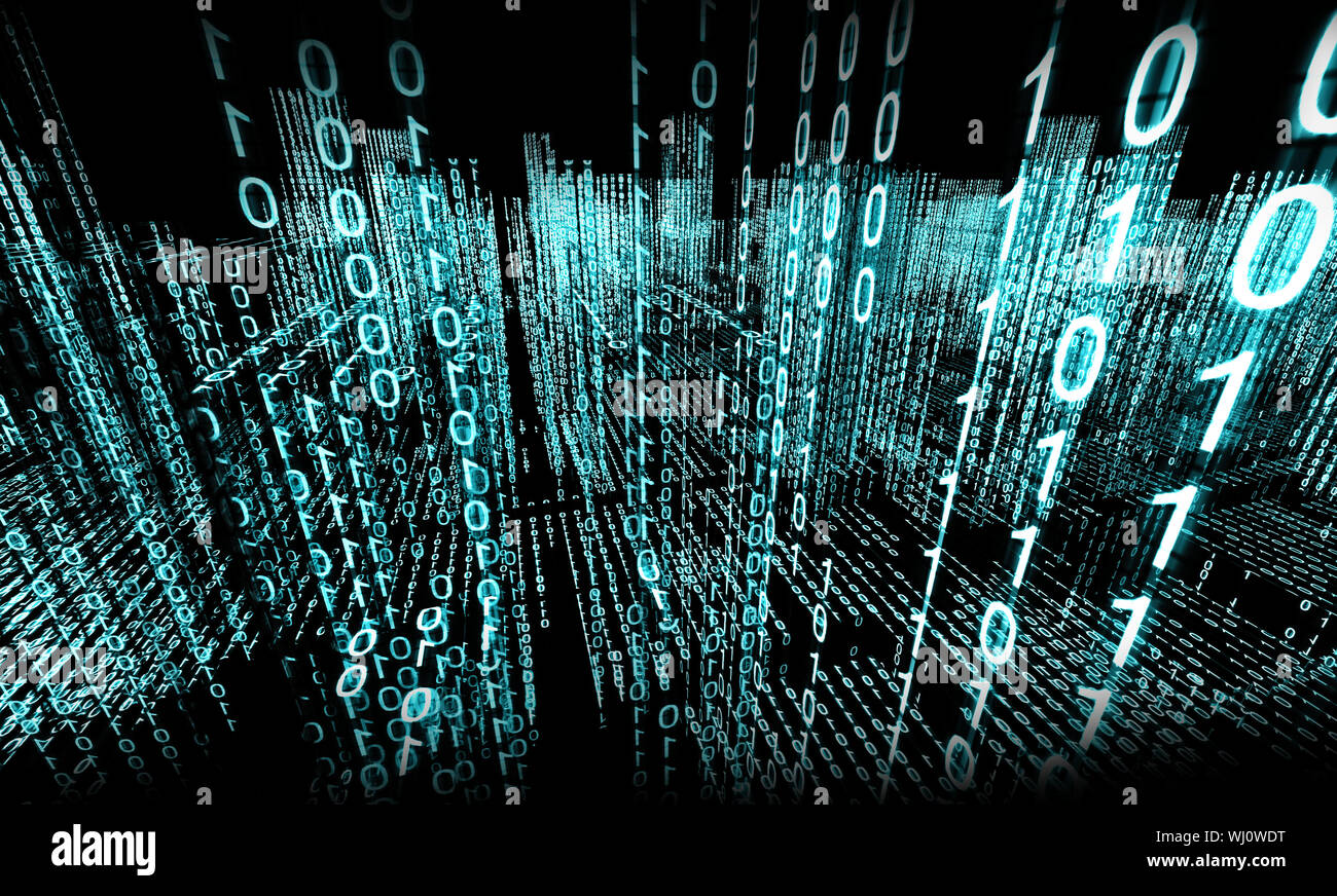 Abstract 3d background,Binary Language Stock Photo - Alamy