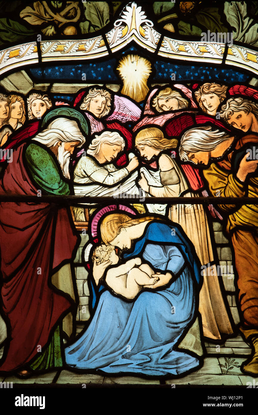 Stained glass windows edward burne jones hi-res stock photography and ...