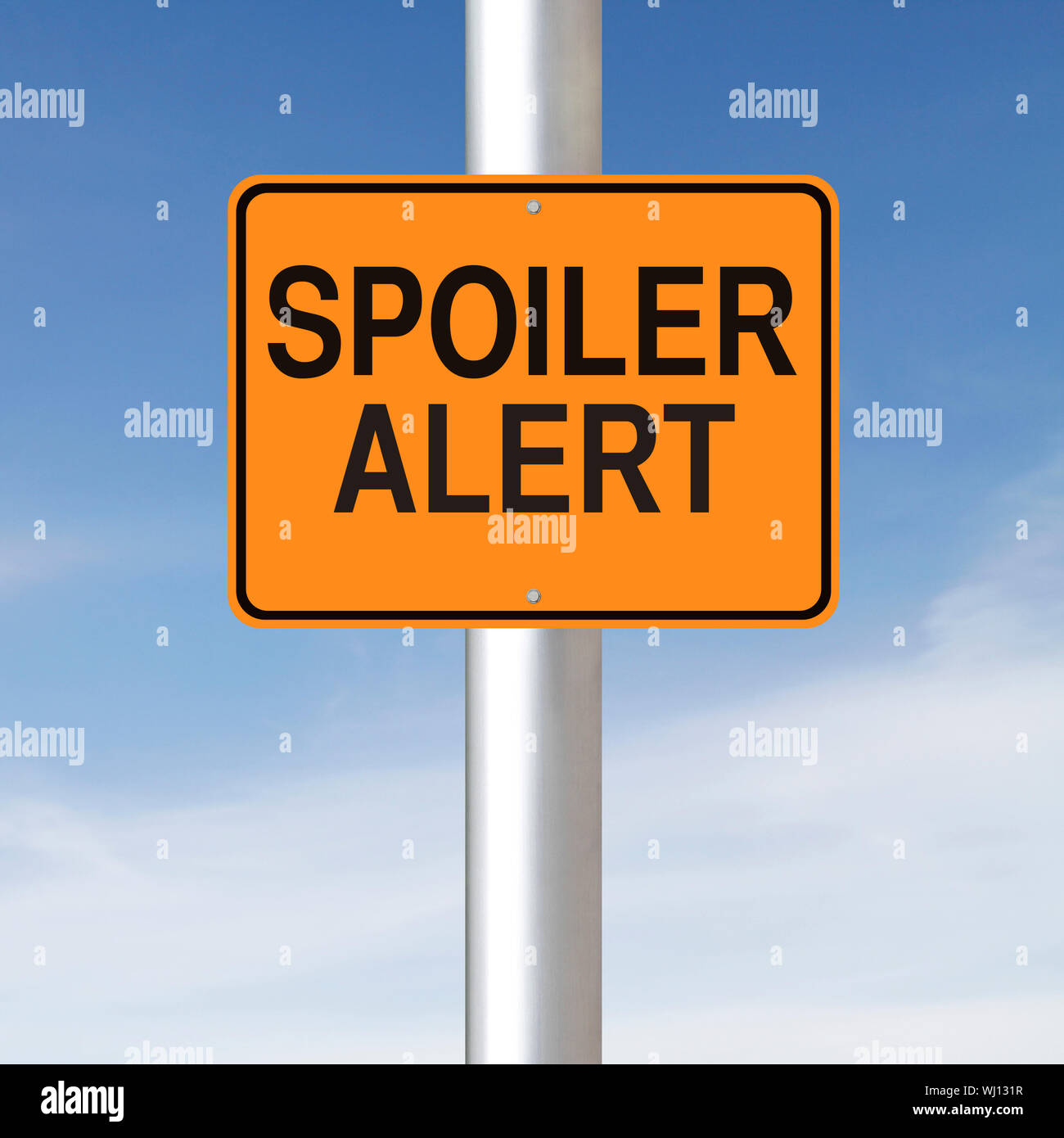 Spoiler warning hi-res stock photography and images - Alamy