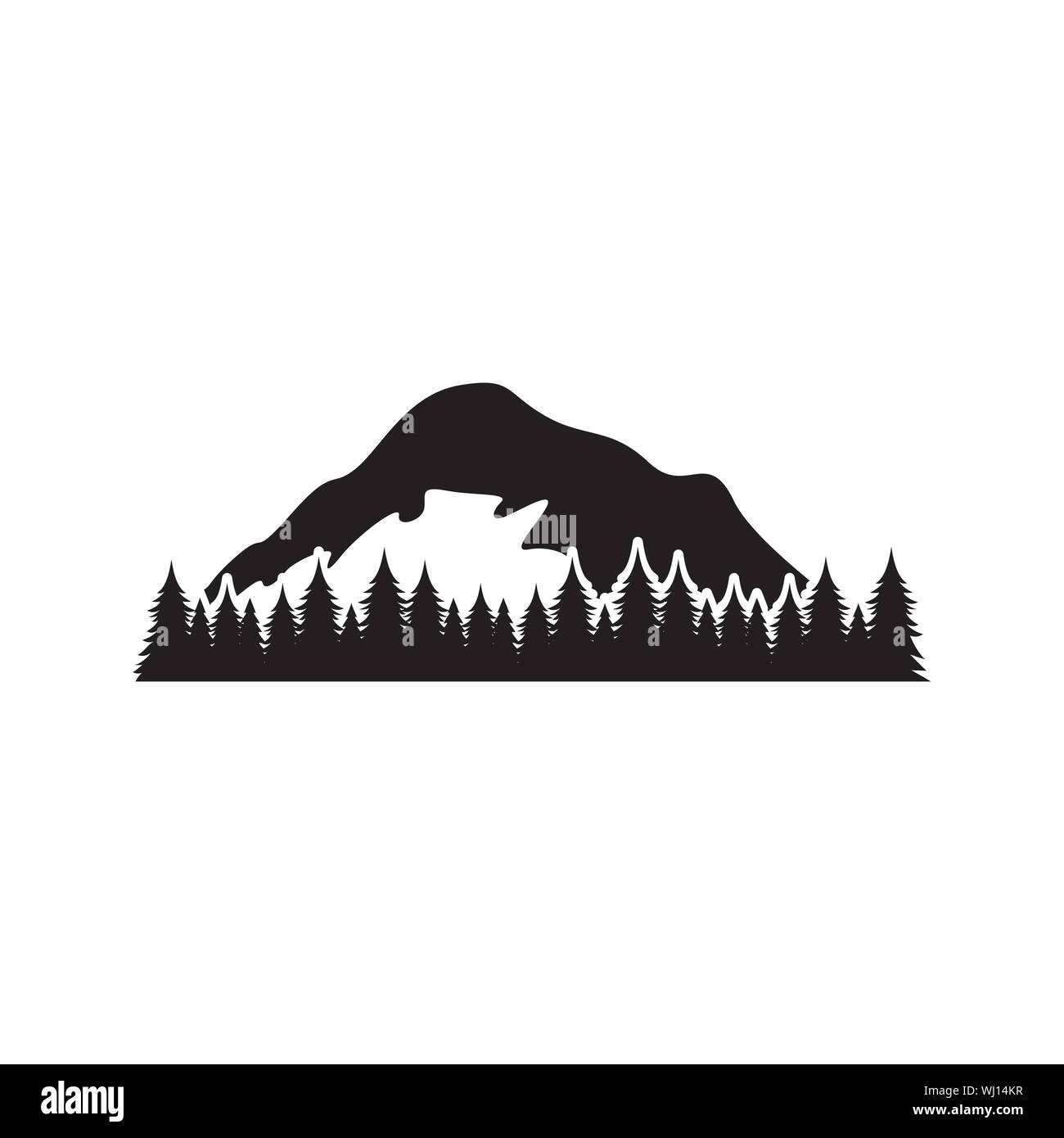 Mountain graphic design template vector isolated illustration Stock ...