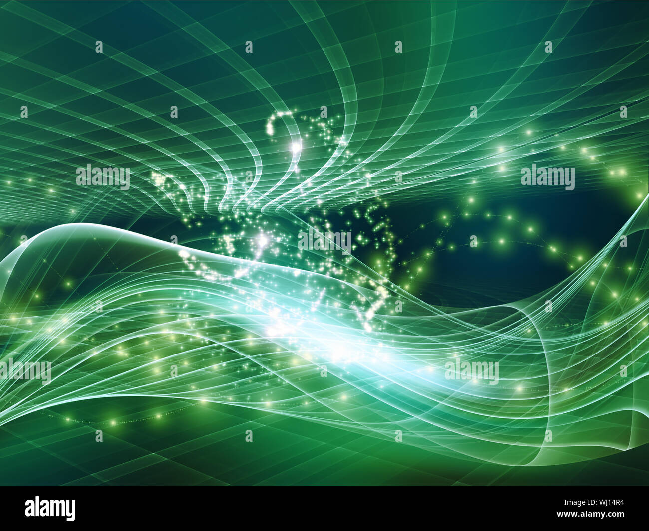 Fractal Realms series. Design made of fractal elements, grids and ...