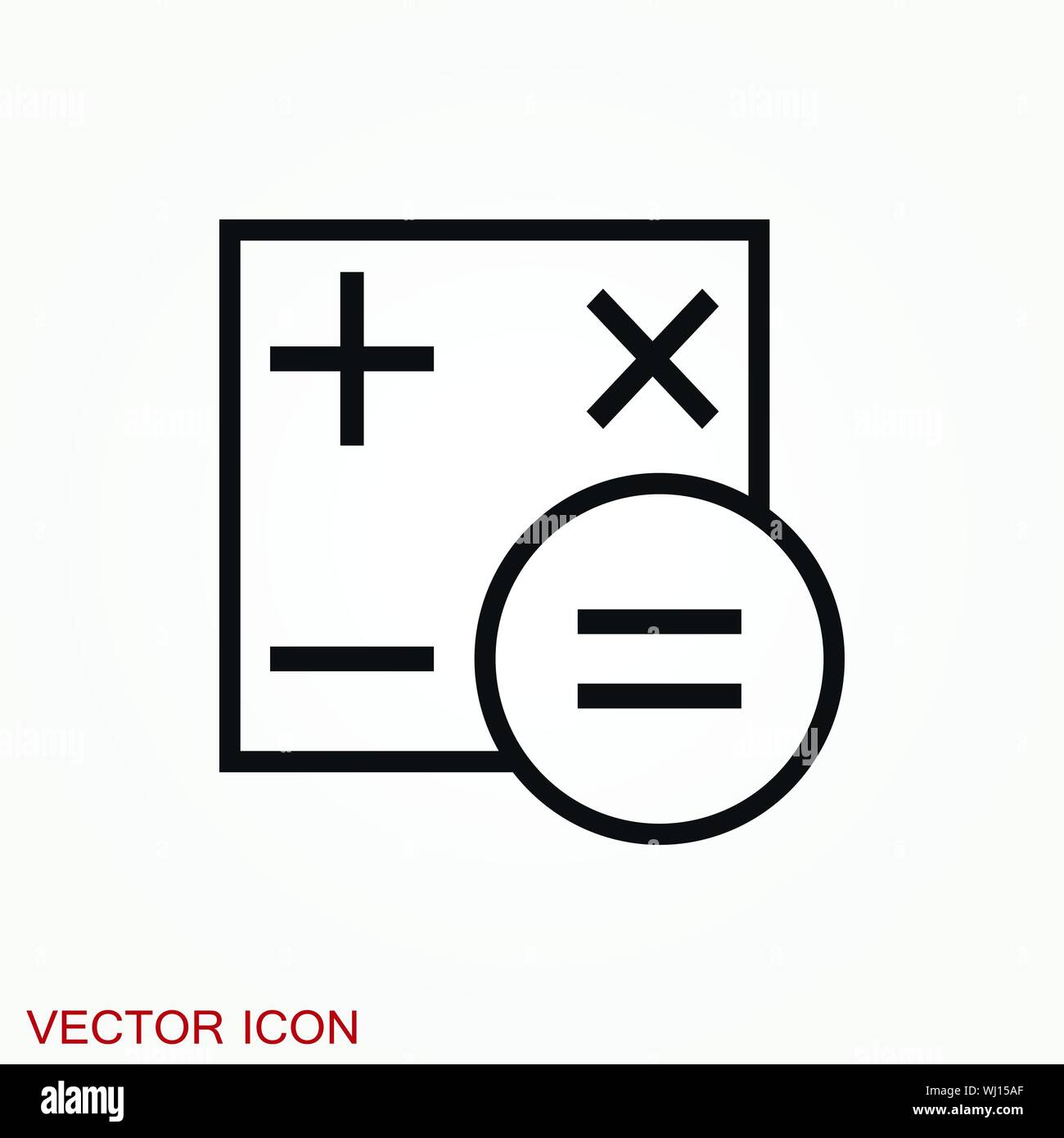 Calculator icon vector. Savings, finances sign, economy concept Stock Vector