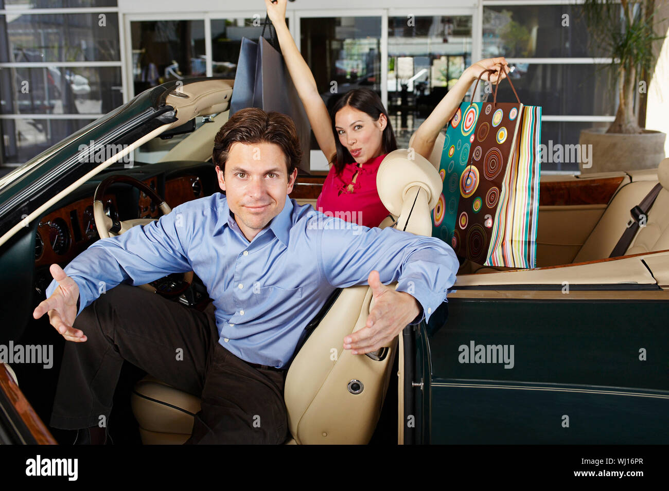 Rich man car bag hi-res stock photography and images - Alamy