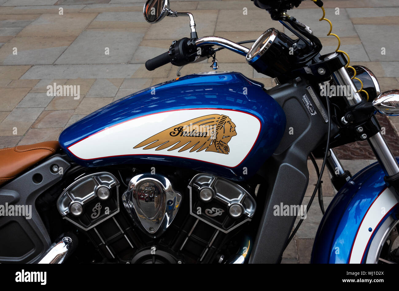 Indian Motorcycle (Scout Stock Photo 