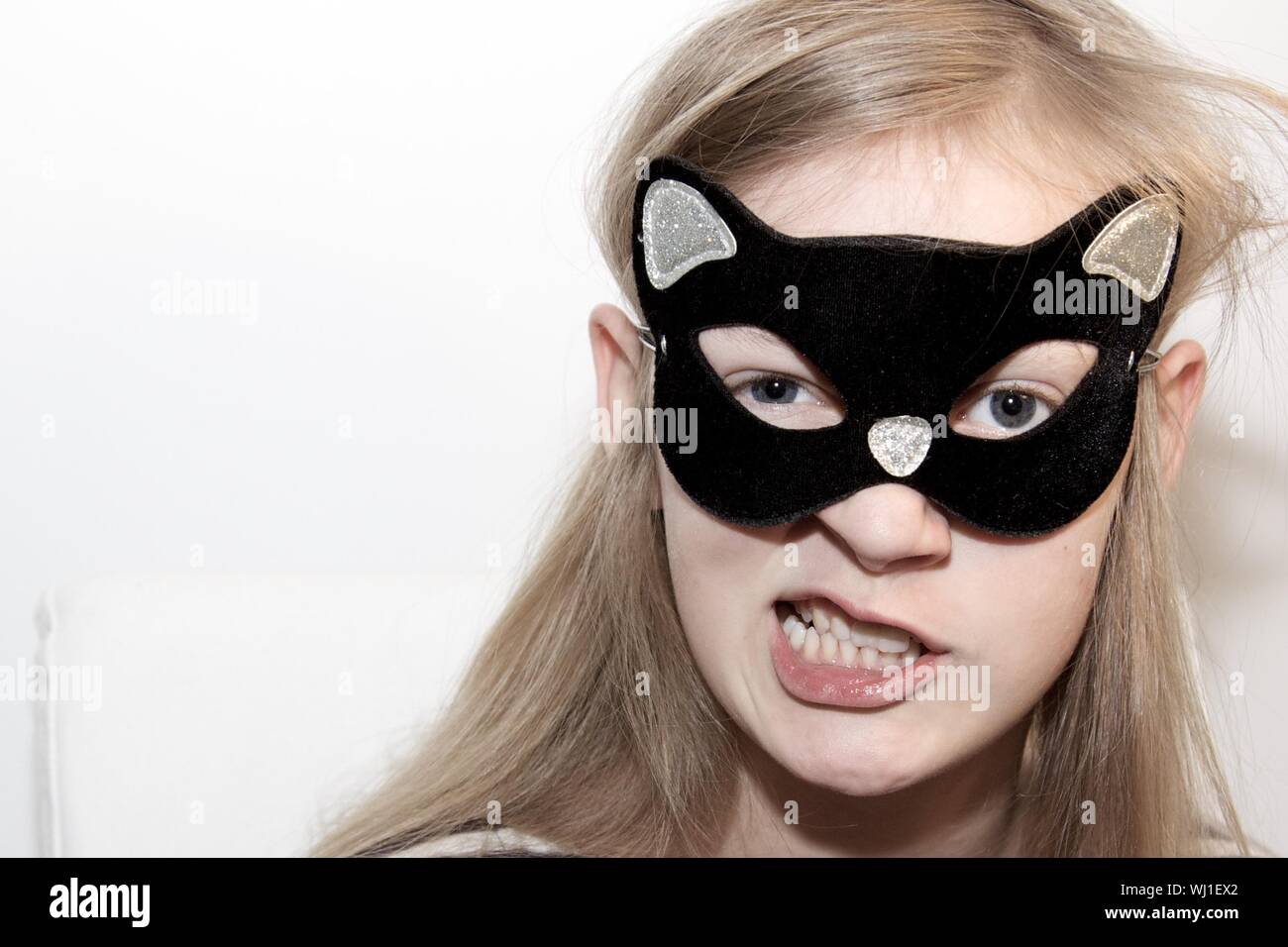 White cat girl hires stock photography and images Alamy