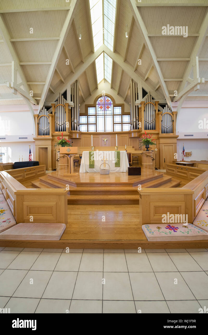 Interior View Of A Modern Church Stock Photo 269253315 Alamy