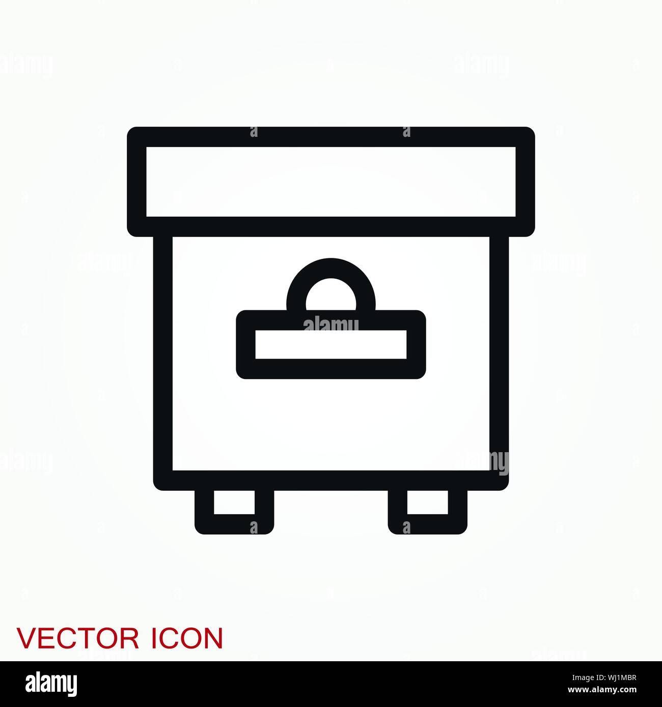 Beehive vector icon. beehive sign on background. Stock Vector